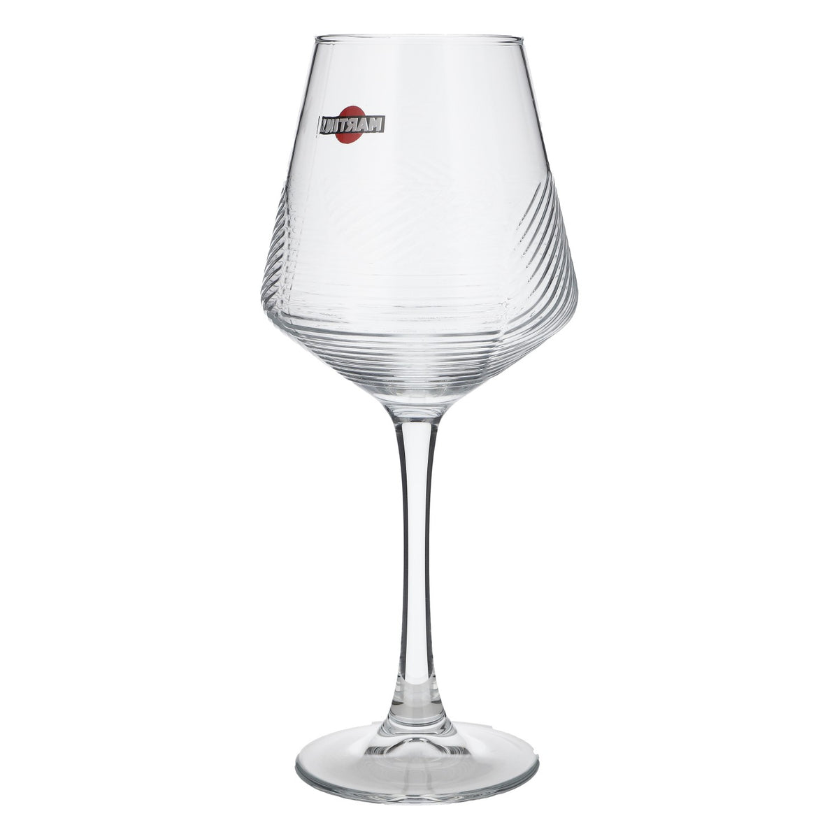 6x Martini Vermouth Glass Stemmed Glass 0.425l Glasses Wine Glass Relief Design HH Global – View 5
