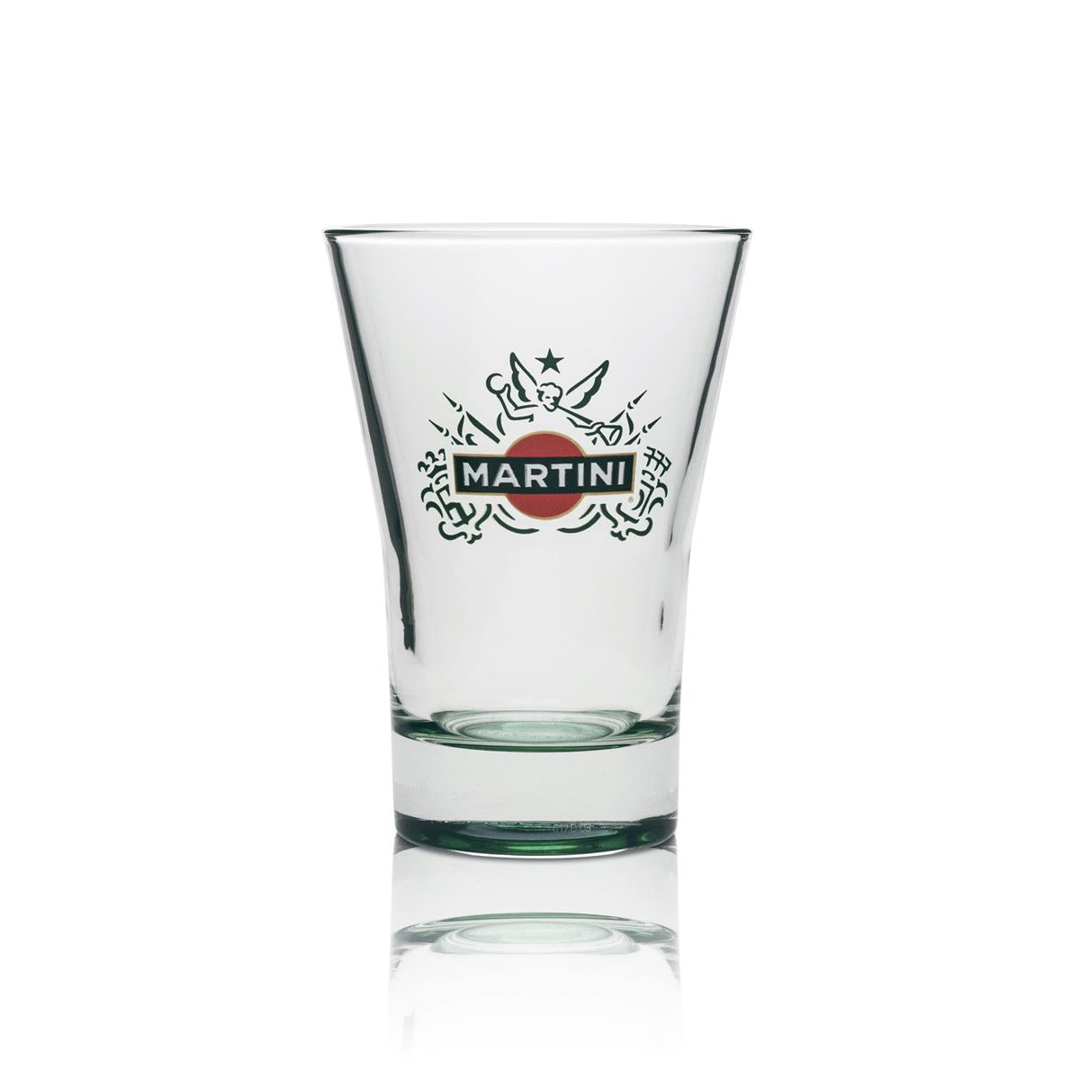 6x Martini Vermouth Glass Tumblers 31cl green base – View 2