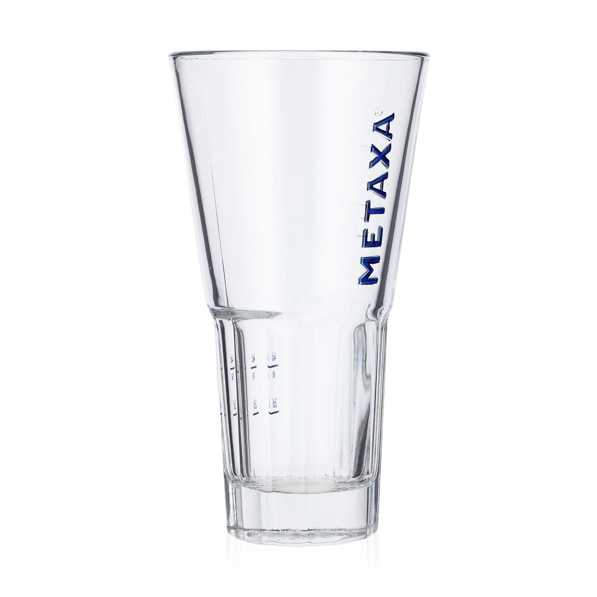 6x Metaxa brandy glass 0.35l blue lettering long drink glass relief Rastal – View 3