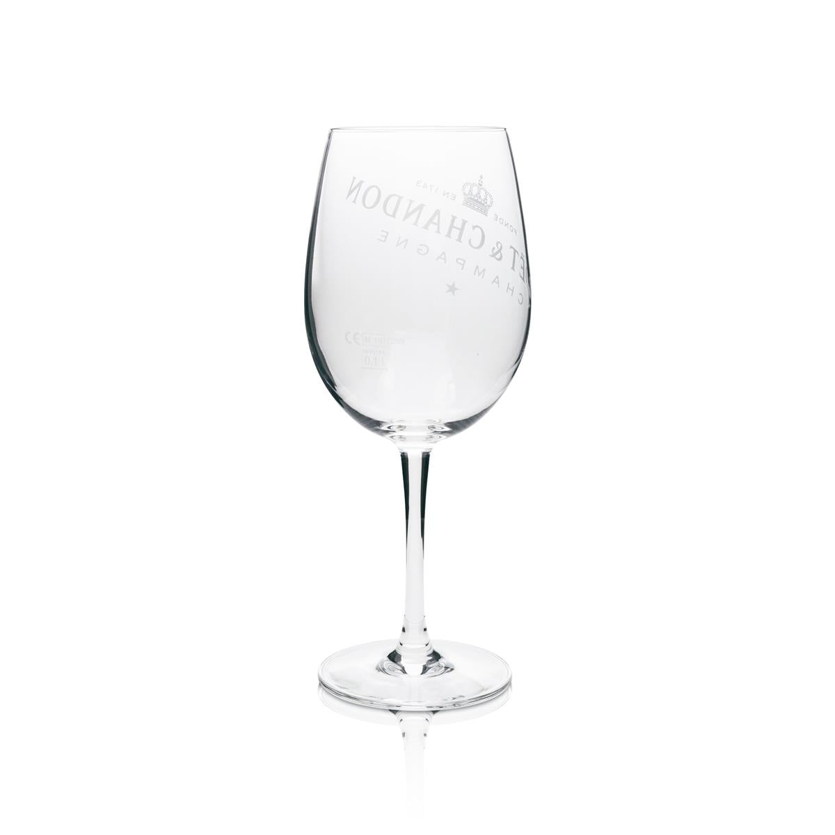 6x Moët & Chandon Champagne Glass Wine Glass with White Lettering – View 3