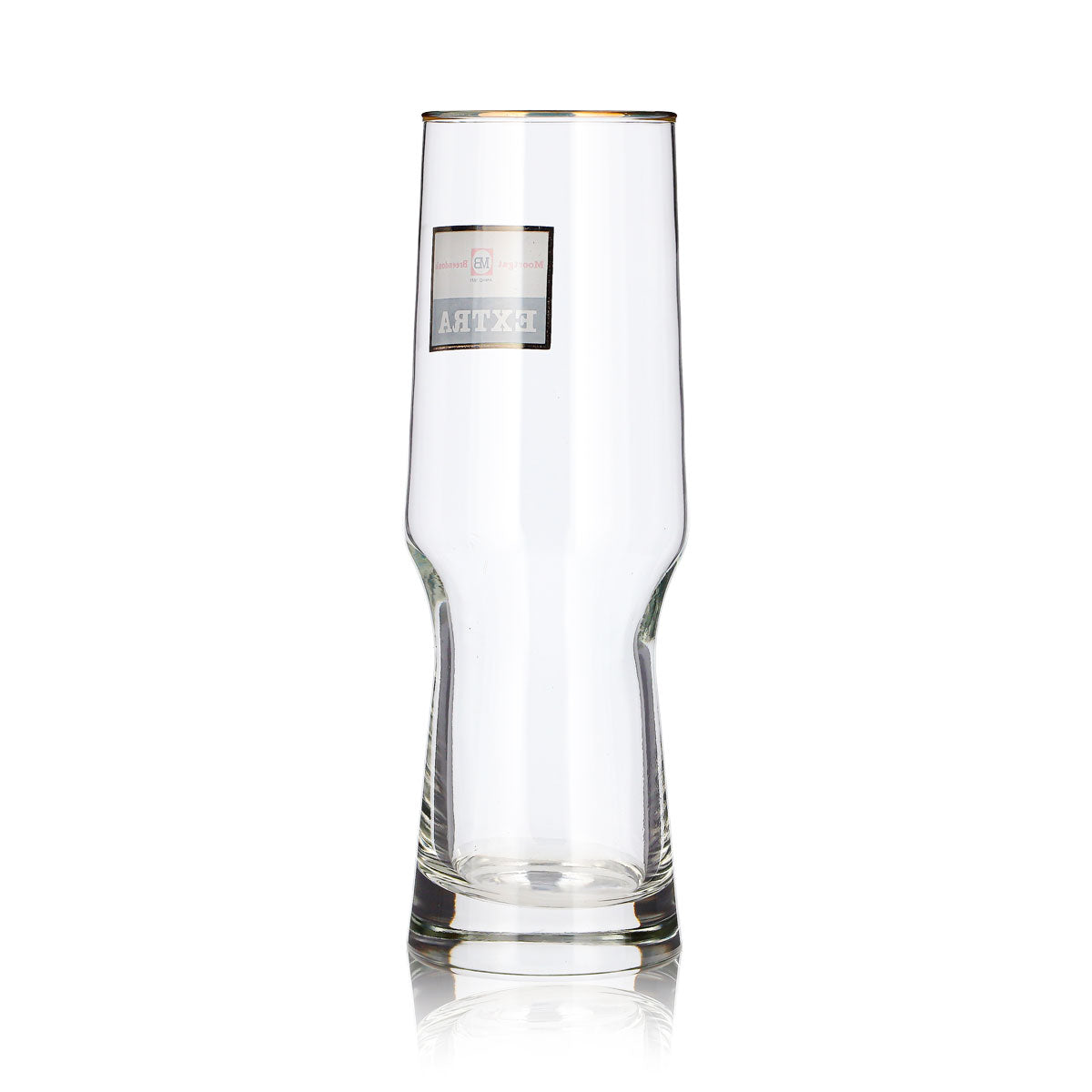6 Moortgat Beer Glasses, 0.3 L "Extra" Mugs with Gold Rims – View 5