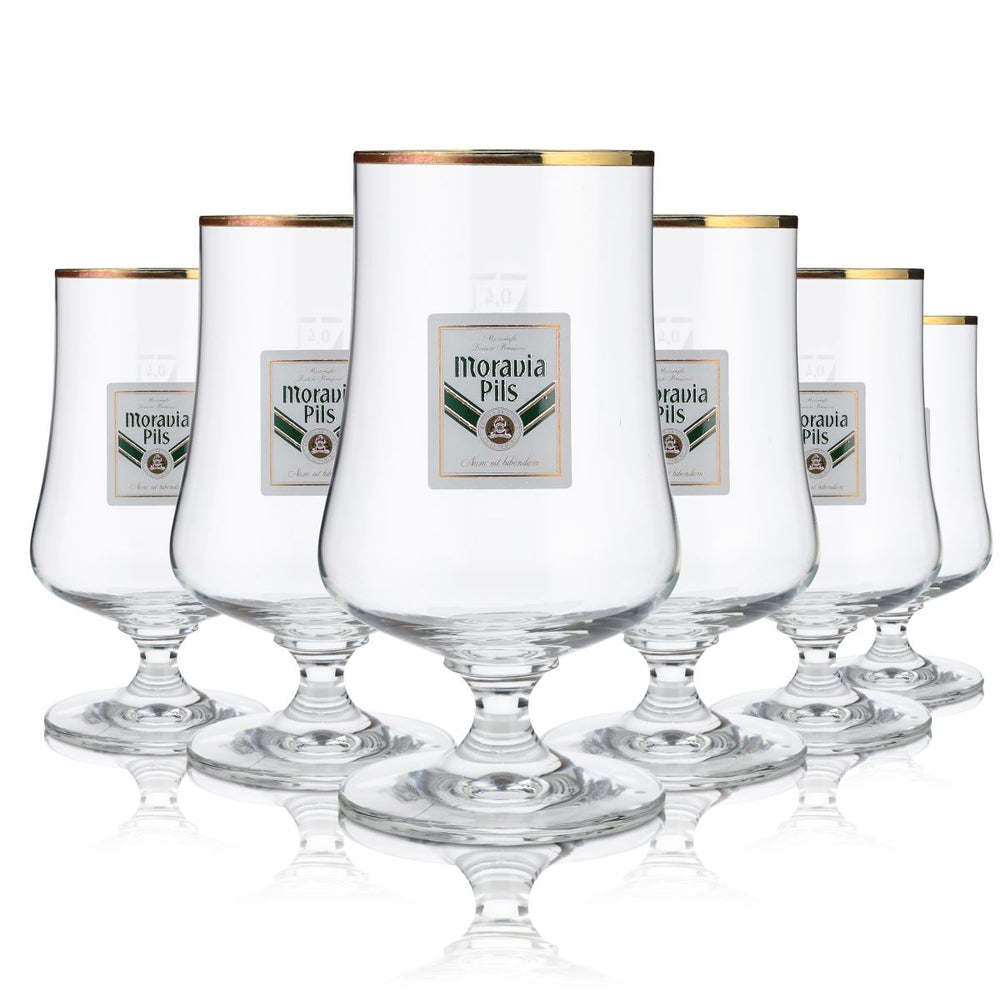 6x Moravia beer glass 0.4l Pilsner glasses Cup glass Beer glasses Ritzenhoff