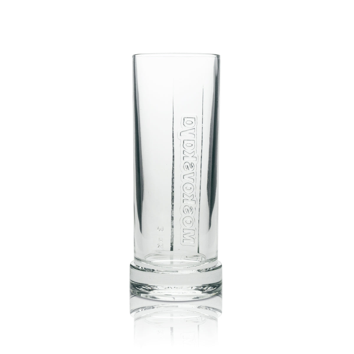 6x Moskovskaya Vodka Long Drink Glass with Relief Design, 300 ml, Rastal – View 3