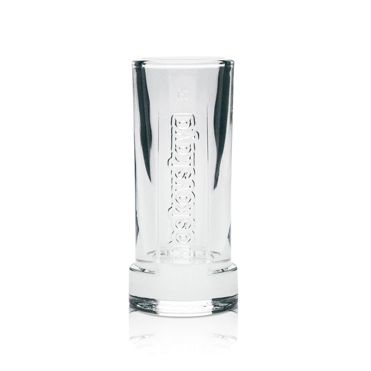 6x Moskovskaya Vodka Shot Glasses 2cl Relief – View 2