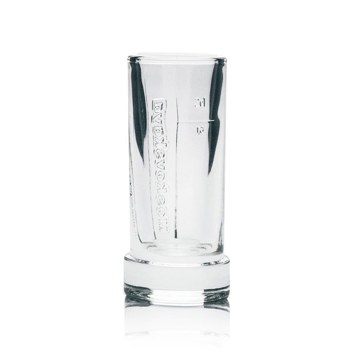 6x Moskovskaya Vodka Shot Glasses 2cl Relief – View 3