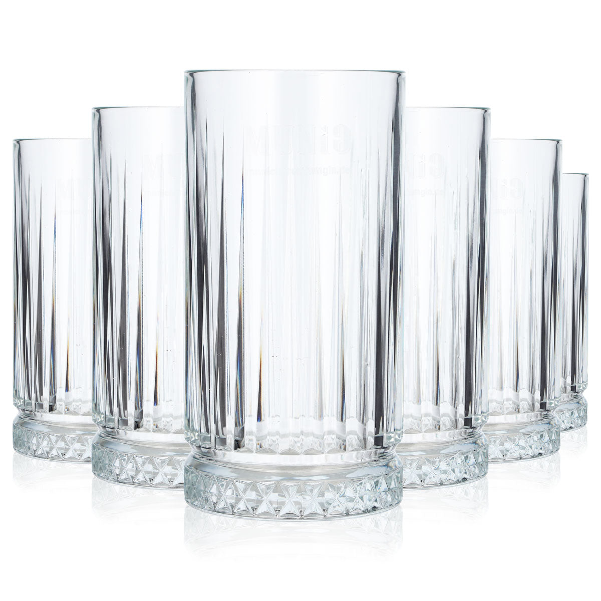 6 Munig Gin Glasses, 0.44 L, Long Drink Glass, Cocktail Glass, Tonic, LDG, Copa (Set of 6)