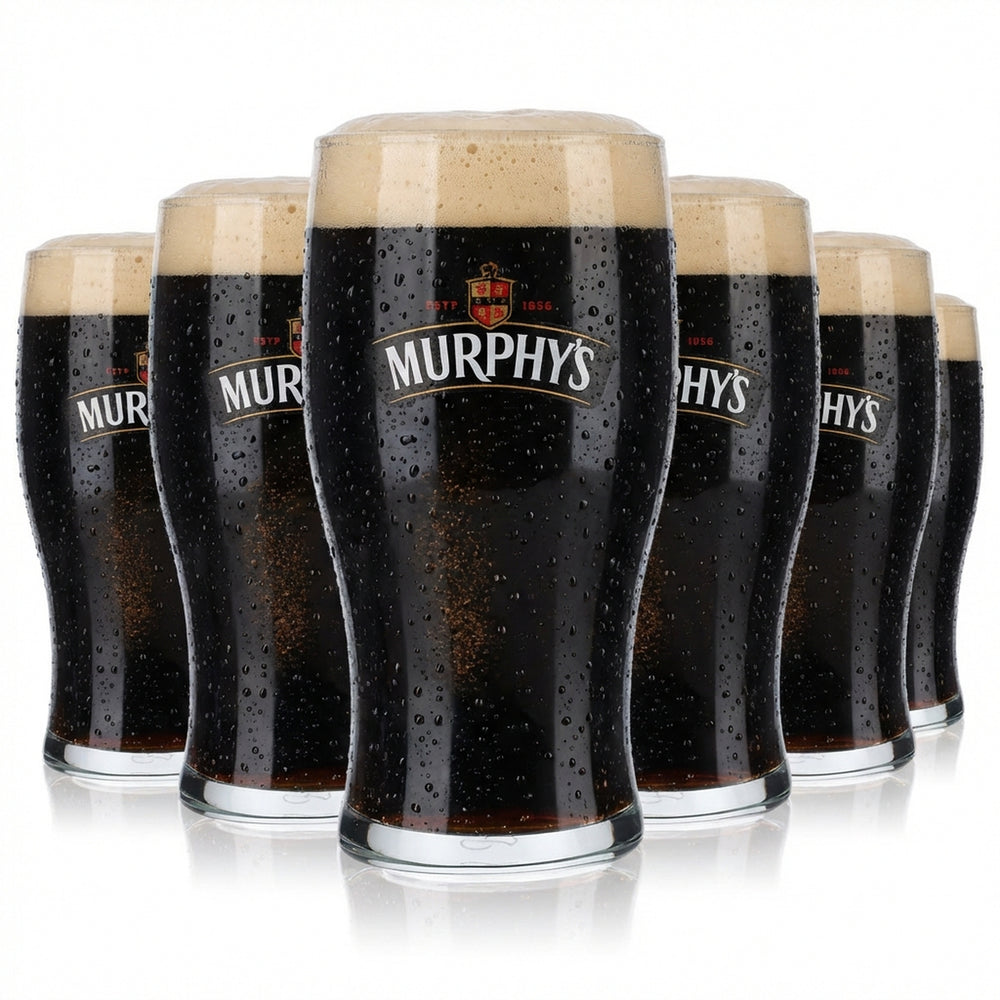 6x Murphy's Beer Beer Glasses Beer Glasses Irish 0.5l Pint Glass