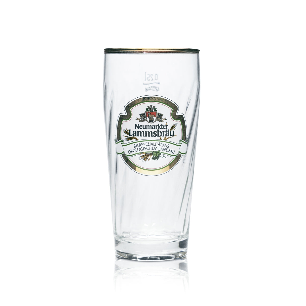 6x Neumarkter Lammsbräu beer glass, 0.25 l mug with gold rim, brewery glasses, catering – View 4