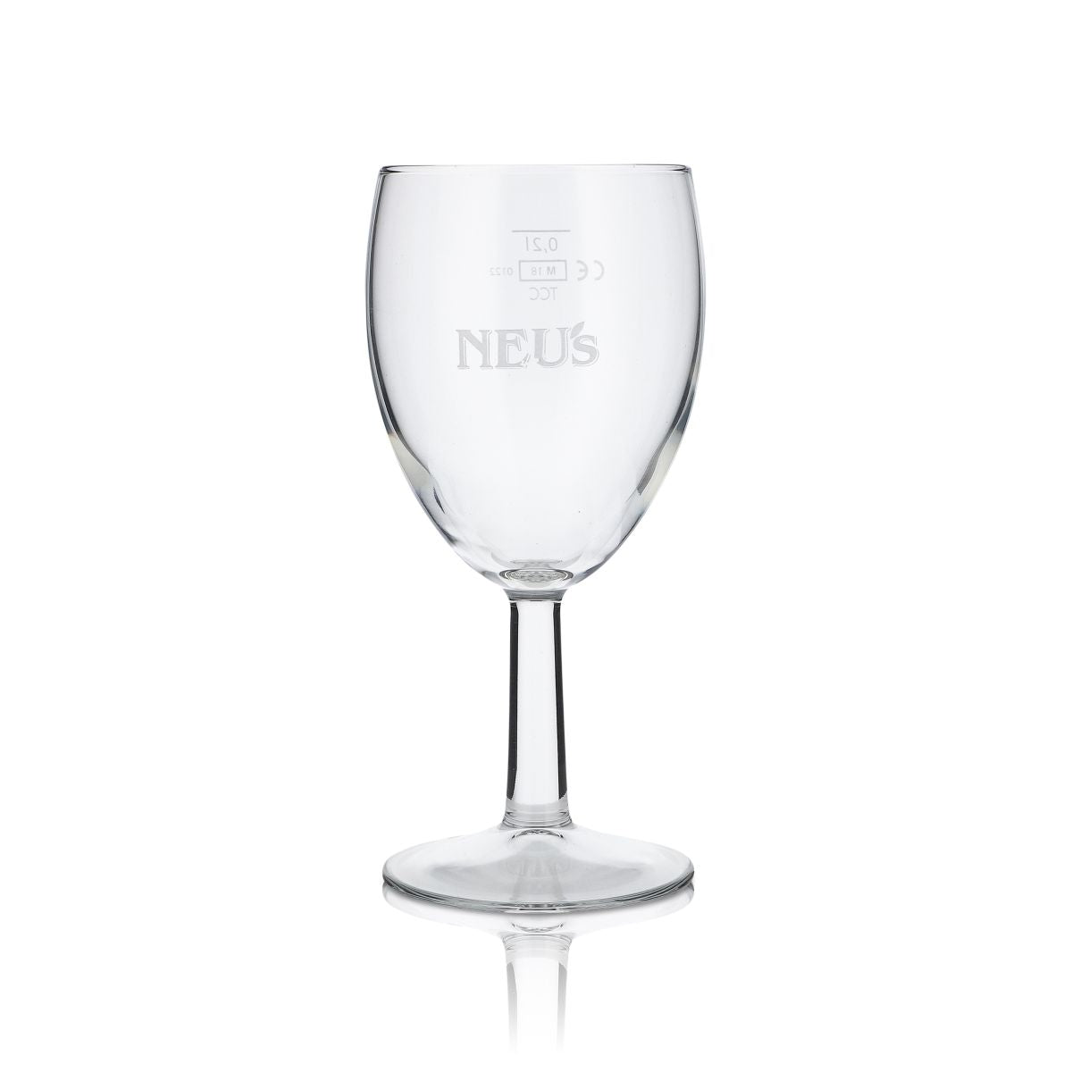 6x Neus glass 0.2l goblet glasses set TCC Saxon juice mineral water sparkling Gastro – View 2