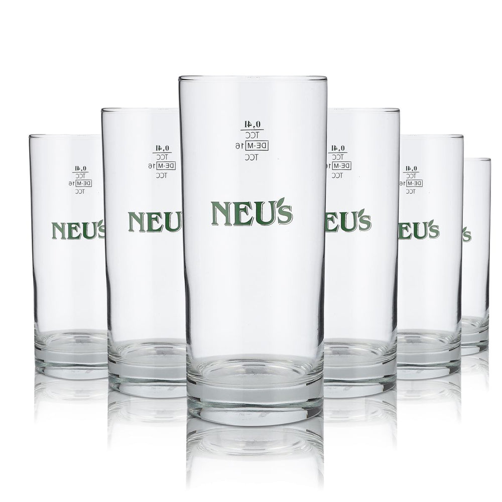 6x Neus glass 0.4l bar tumbler drinking glasses set juice mineral water soda
