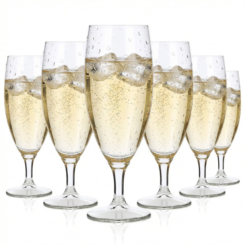 6x No Name Champagne Glasses Flute Glasses Champagne Glasses Champagne Goblets 0.1l
