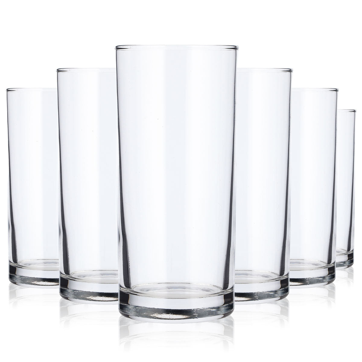 6 No Name Glass Water Cups, 0.5 L (Set of 6)