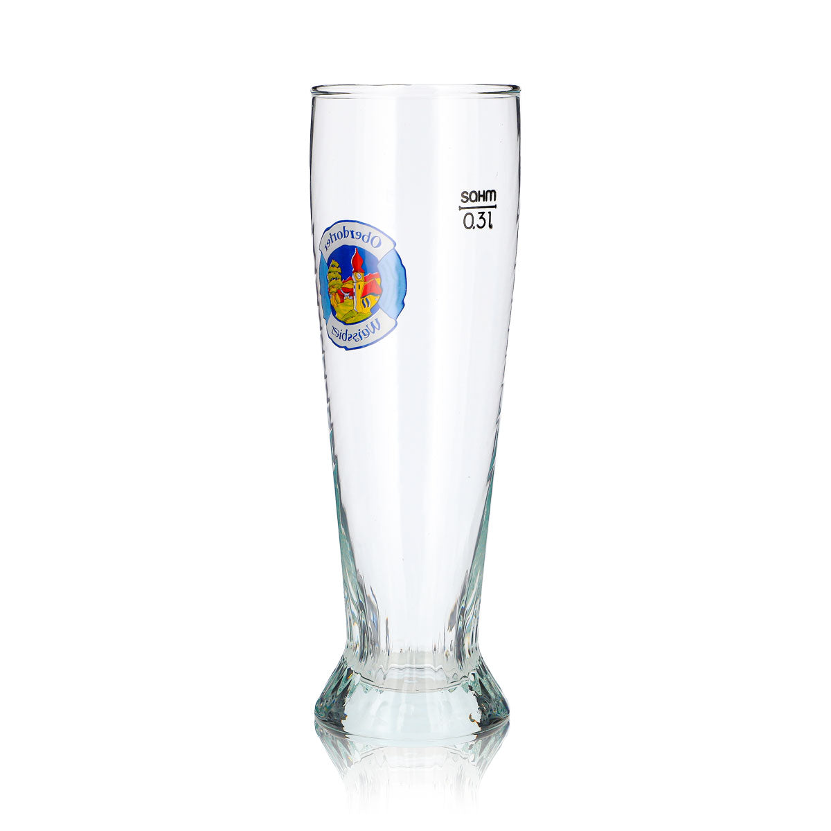 6 Oberdorfer Beer Glasses, 0.3 L, Wheat Beer, Relief Design, Sahm (Set of 6) – View 5
