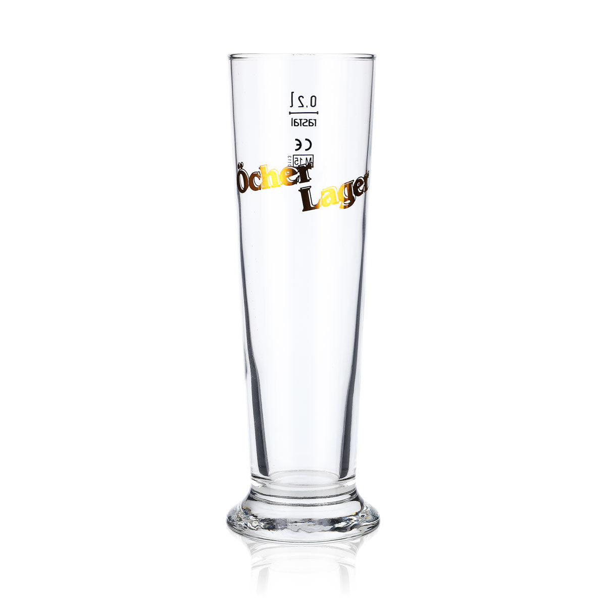 6x Öcher Lager Beer Glass Beer Glasses Glass Glasses 0.2l Mug/Beer Mug Rastal – View 2