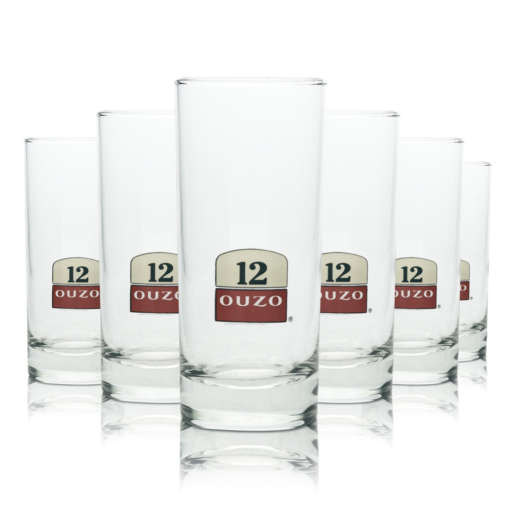 6x Ouzo 12 long drink glasses 200ml glasses cocktail 2cl/4cl Rastal Gastro liqueur