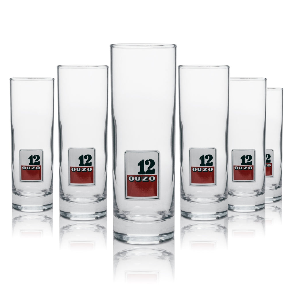 6x Ouzo liqueur glass Ouzo 12 22cl RKL