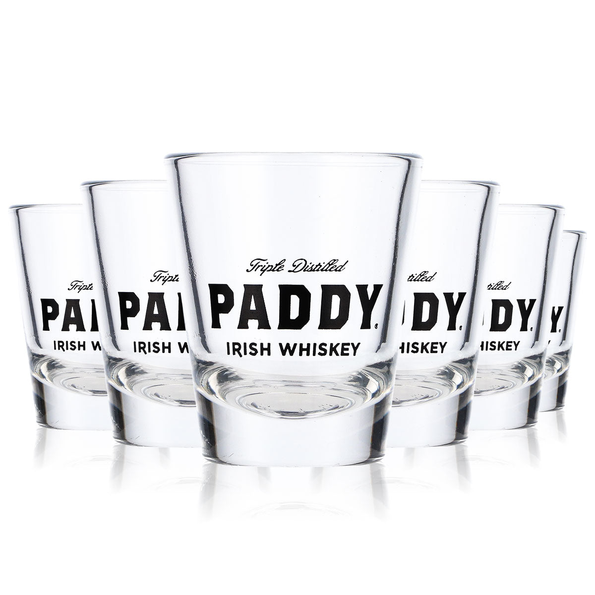6x Paddy Whiskey Glass Shot Glass Stamper Whiskey Glass Short 0.052l