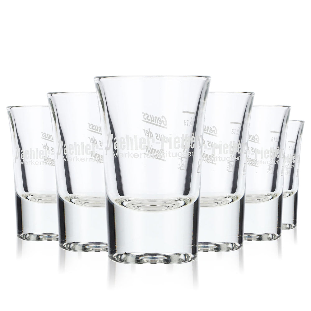 6x Paehler-Rietberg schnapps glass Stamper 2cl Short schnapps glass Shot glass