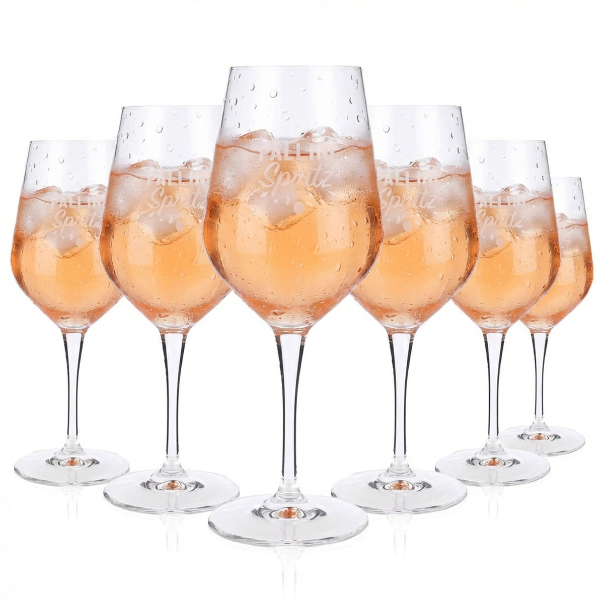 6x Pallini Sritz Limoncello Glass 0.44l Wine Glasses Aperitif Cocktail Stem