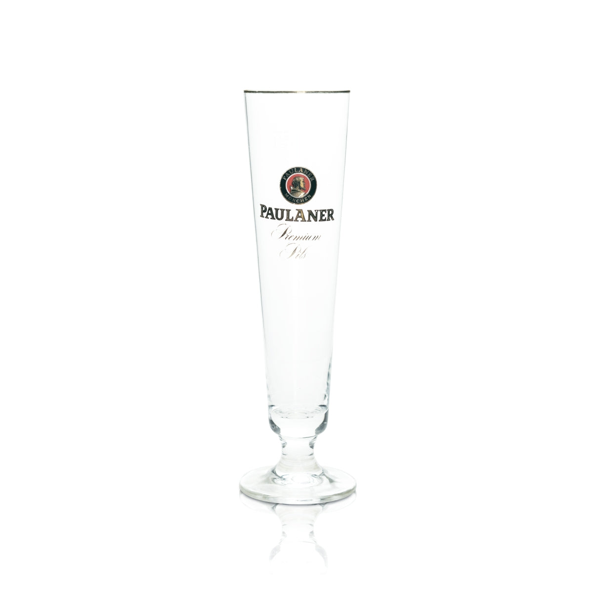 6x Paulaner Beer Glass Goblet 0.3l Gold Rim Rastal Trophy Glasses Tulip Pilsner Light – View 2