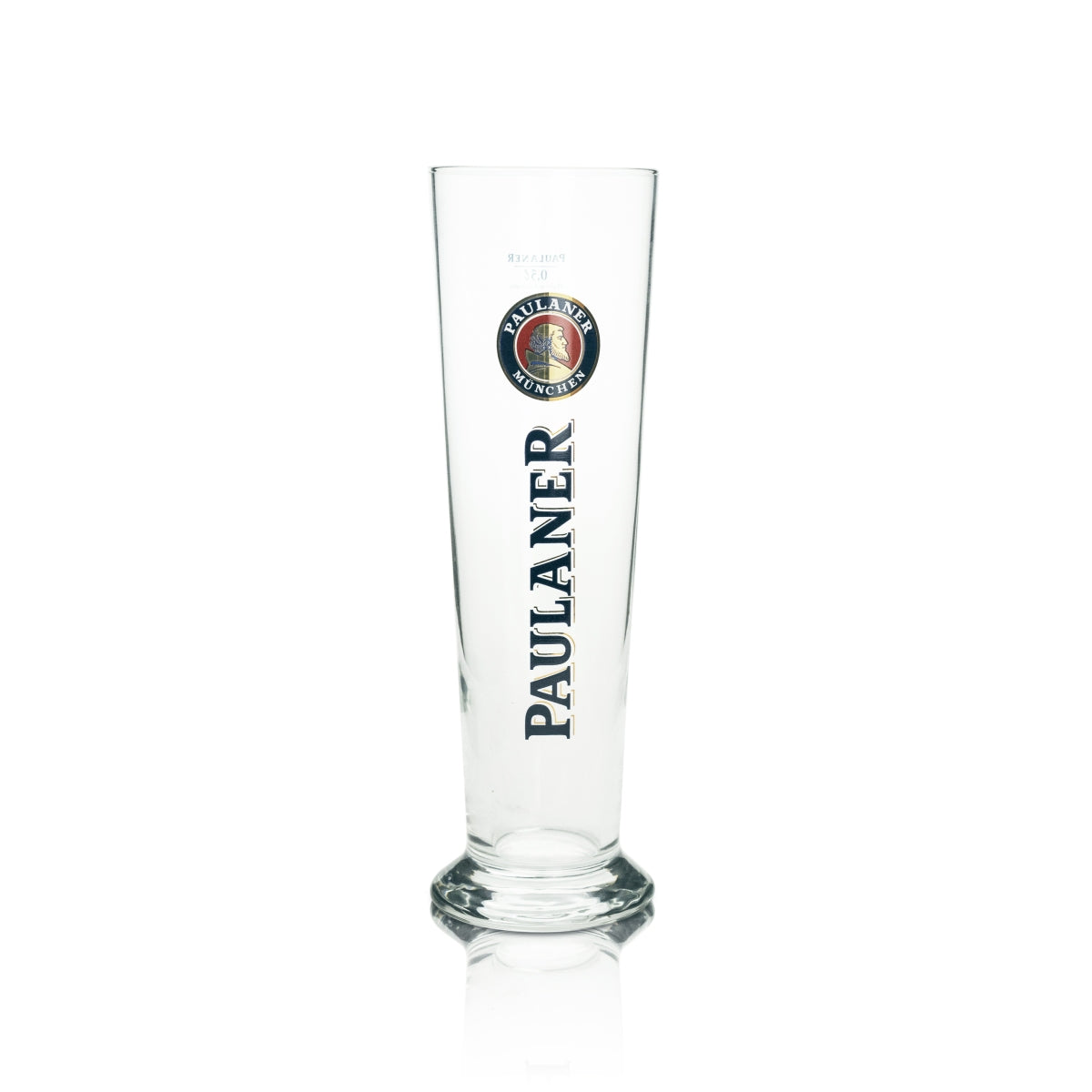6x Paulaner Beer Glass Wheat 0.5l Logo with Gold Rastal – View 2