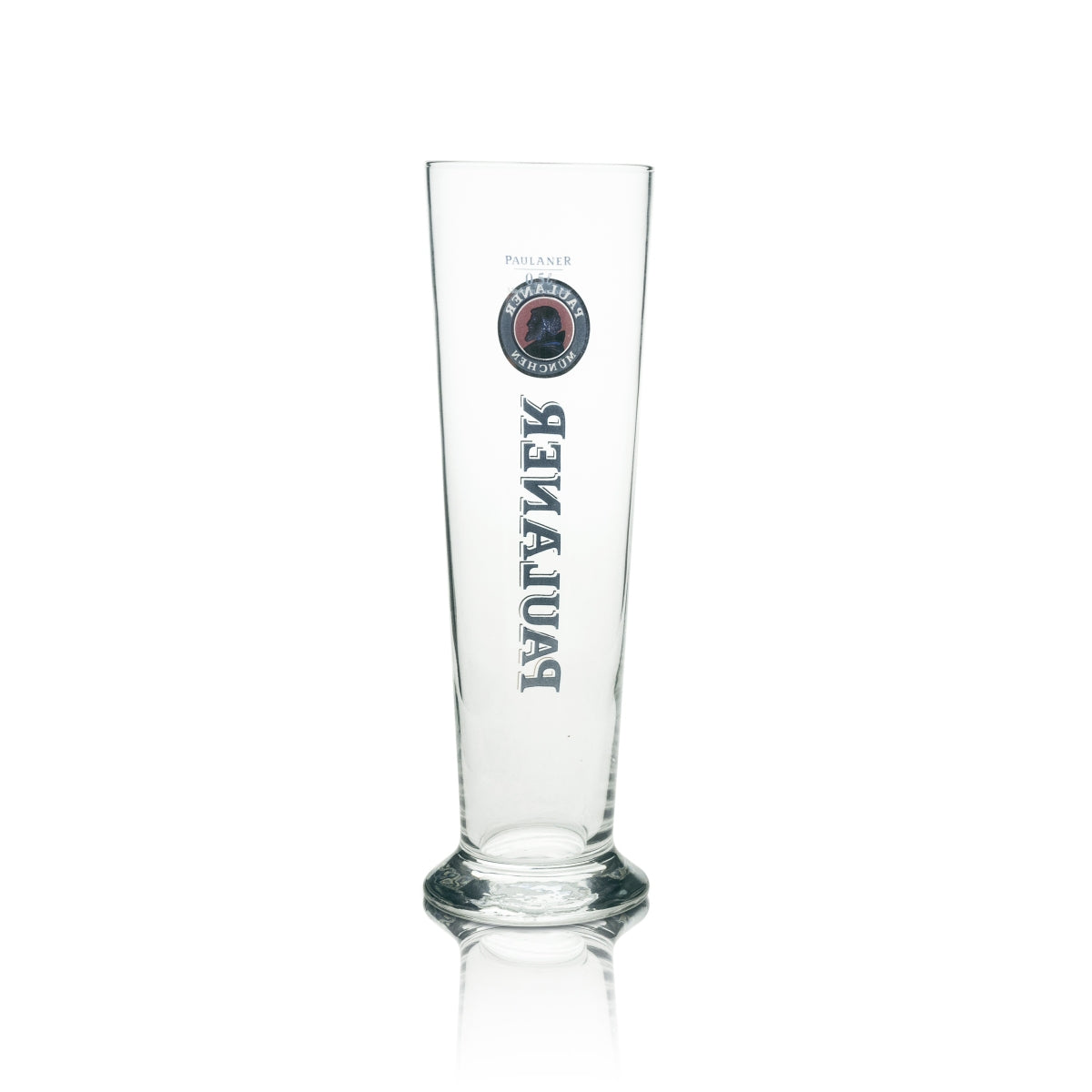 6x Paulaner Beer Glass Wheat 0.5l Logo with Gold Rastal – View 3