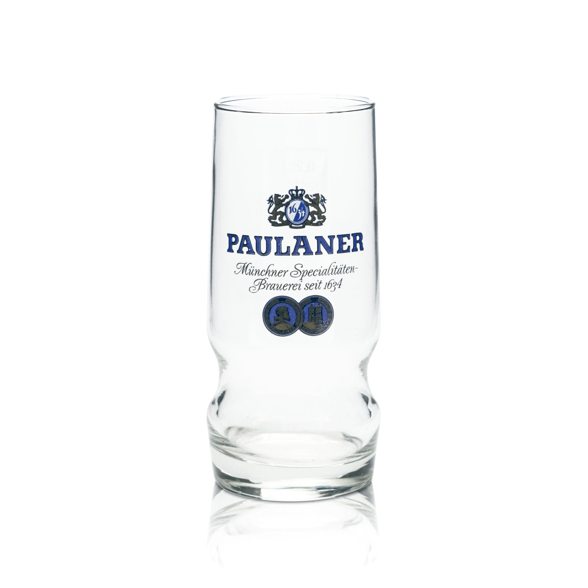 6x Paulaner Glass 0.25l Beer Mug Contour Glasses Brewery Bavaria Gastro Light – View 2