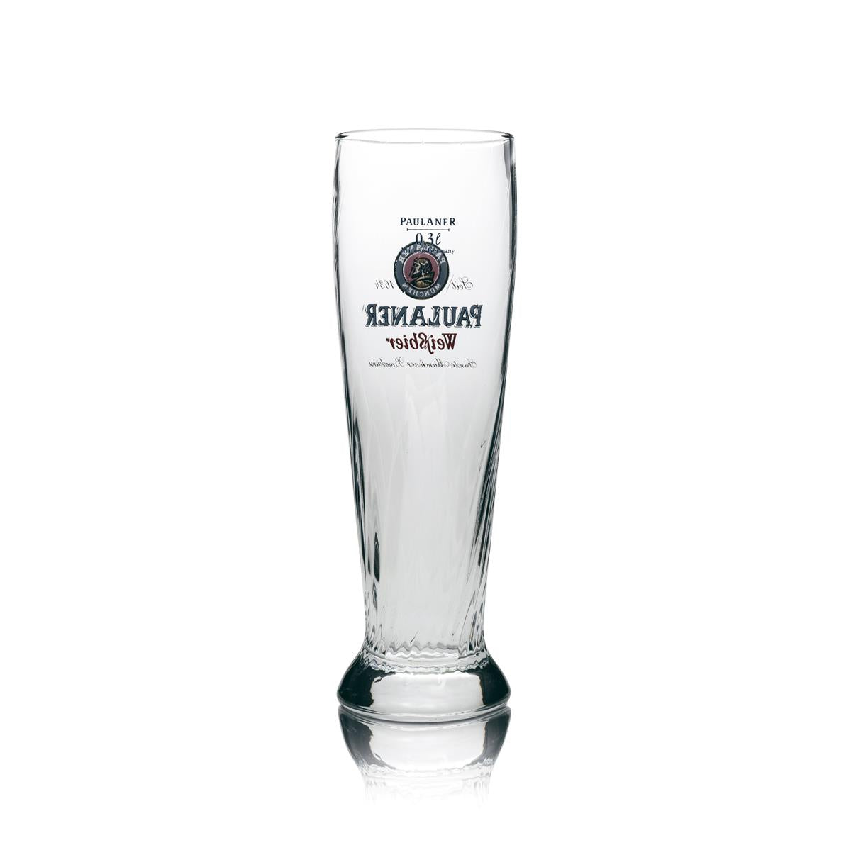 6x Paulaner wheat beer glass 0.3l yeast crystal wheat glasses Munich Bavaria Gastro – View 6