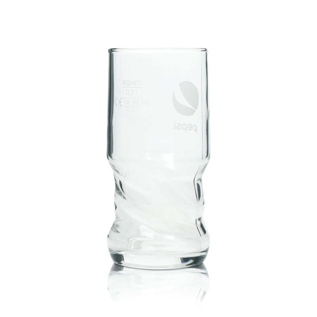 6x Pepsi Cola Glass 0.2l Cup AXL Sahm Swing Form Glasses Coke Cola Calibrated – View 4
