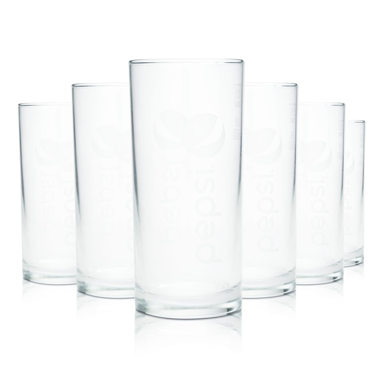 6x Pepsi Glass 0.25l Soft Drink Glasses Willi Beaker Drinking Glasses Limo Cola Water Glass