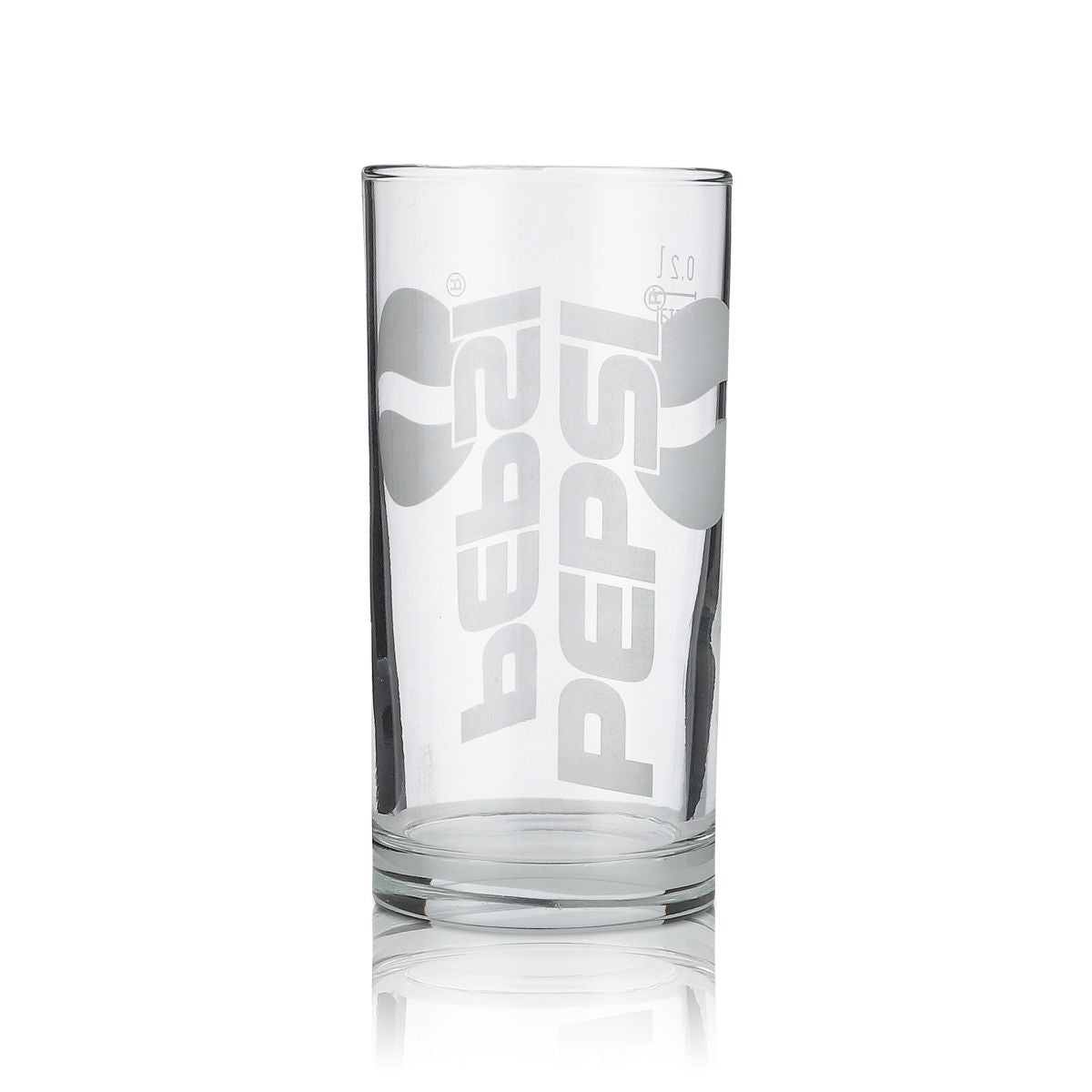 6x Pepsi Glass 0.2l Cup Drinking Glass Satin Finish Cola Soft Drink Glass Set – View 3