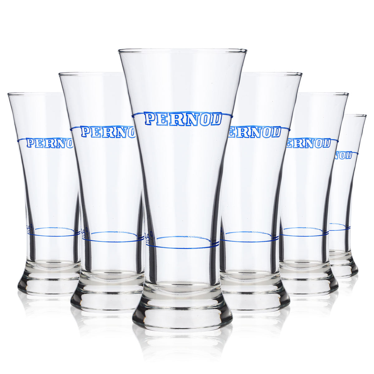 6x Pernod Liqueur Glasses, 0.2 L, V-Shape (Set of 6)