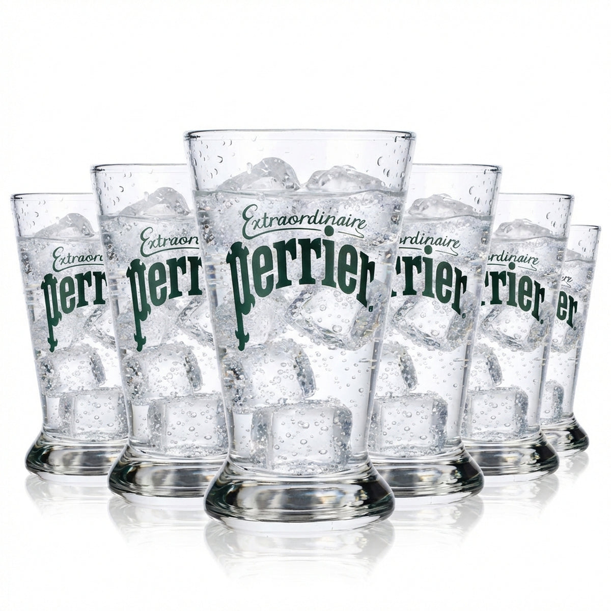 6x Perrier water glass 0.25 l Water glasses Mug "Extraordinary"