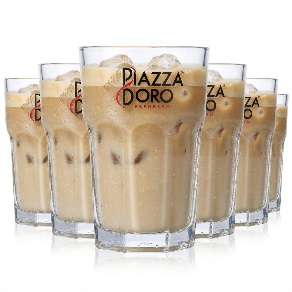 6x Piazza D'oro coffee glass 0.29 l latte glasses coffee glasses cappuccino glass