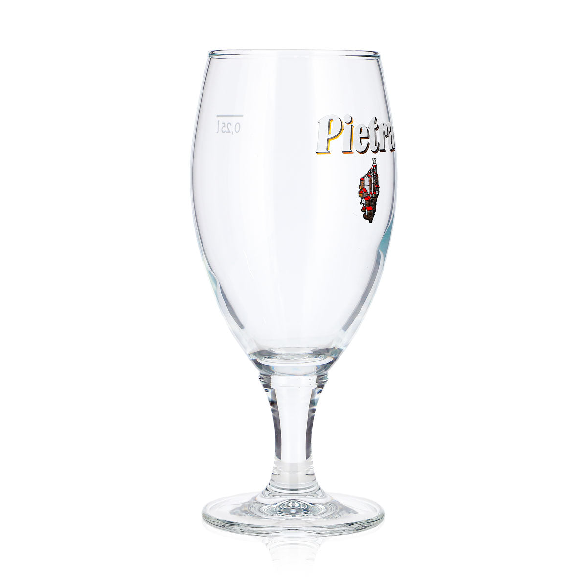 6 Pietra Beer Glasses, 0.25 L, Tulip-Shaped, White Logo, Luna Beer Glass (Set of 6) – View 3