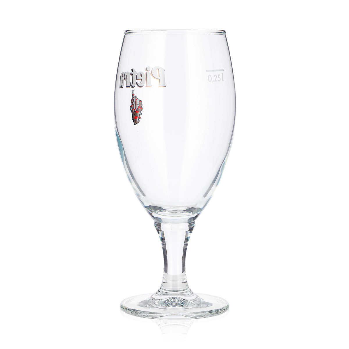 6 Pietra Beer Glasses, 0.25 L, Tulip-Shaped, White Logo, Luna Beer Glass (Set of 6) – View 4