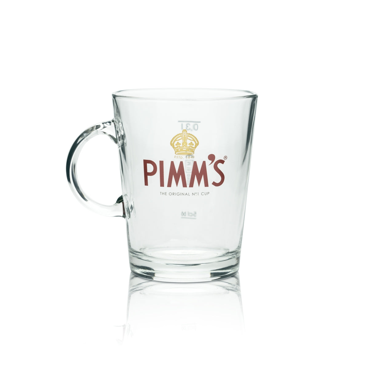 6x Pimm's Glass 0.3l Liqueur Cocktail Long Drink Aperitif Handle Jug Glasses Handle – View 2