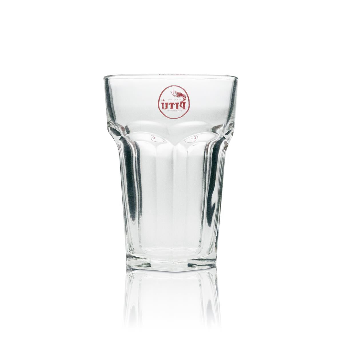 6x Pitu liqueur glass long drink red logo 500ml – View 2