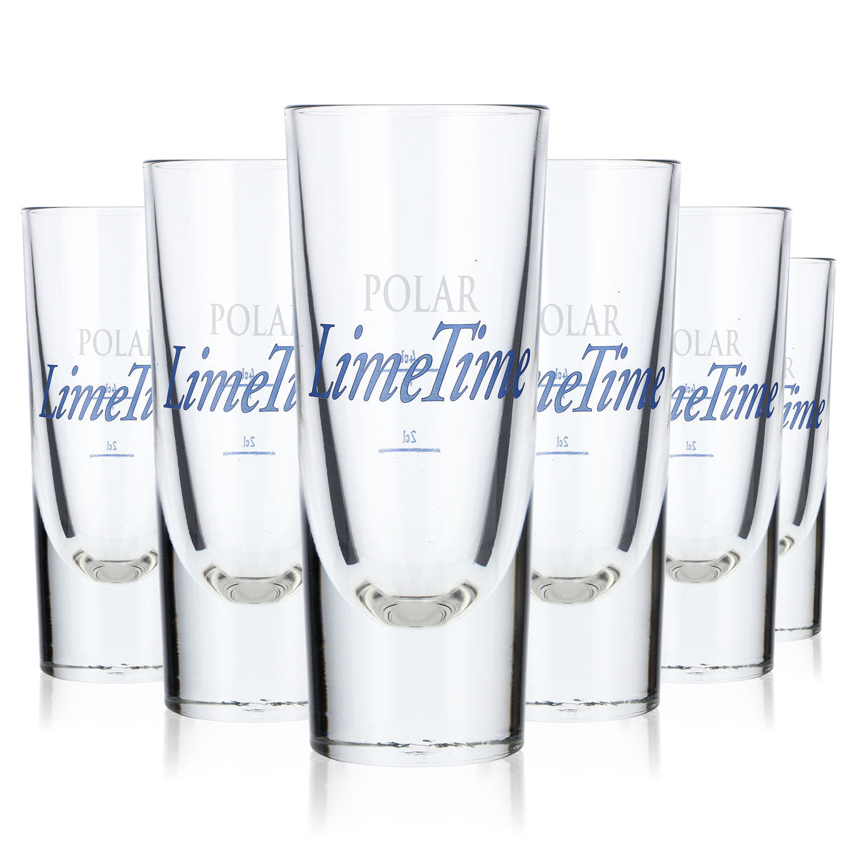 6x Polar Vodka Glass Vodka Glasses 2cl/4cl Long Drink Glass "Lime Time" Rastal – View 5