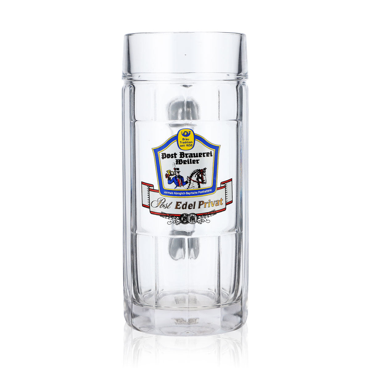 6x Post Brewery Weiler Beer Glass Beer Mug 0.5l Jug Rastal Falkenstein – View 2