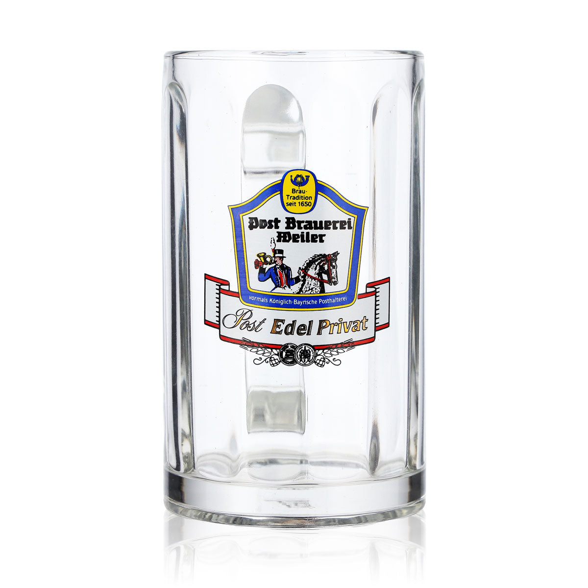 6x Post Brewery Weiler Beer Glasses 0.25l Mug Seidel Rastal Glückauf – View 2