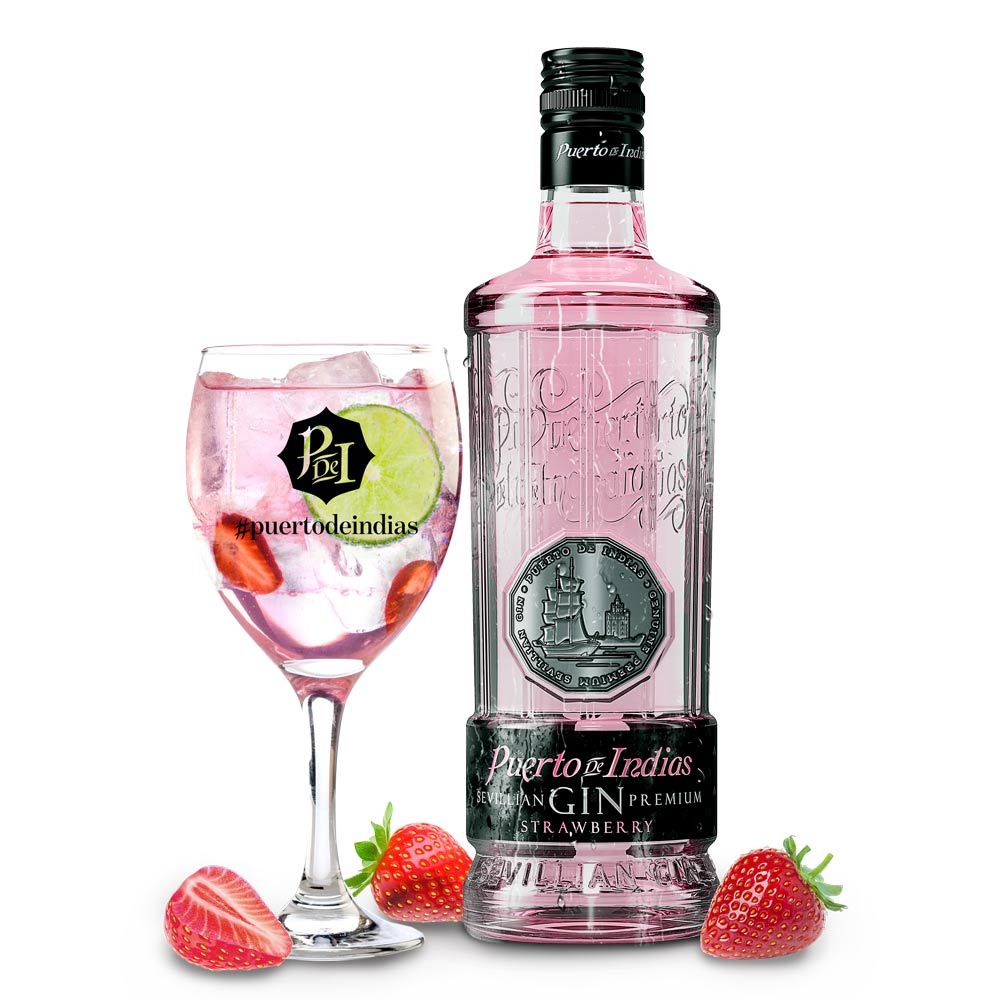 6x Puerto De Indias Gin Balloon Glass 0.65l Cocktail Goblet Glasses Strawberry Bar – View 3