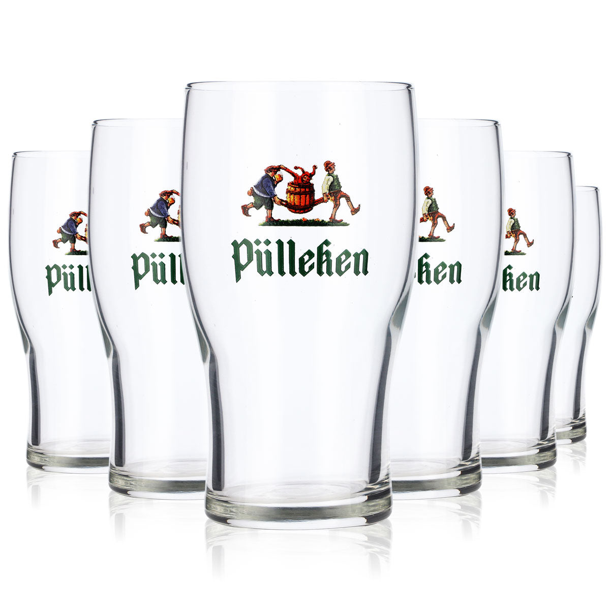 6x Pülleken beer glass 0.26 l Willi mug glass set Brewery – View 5