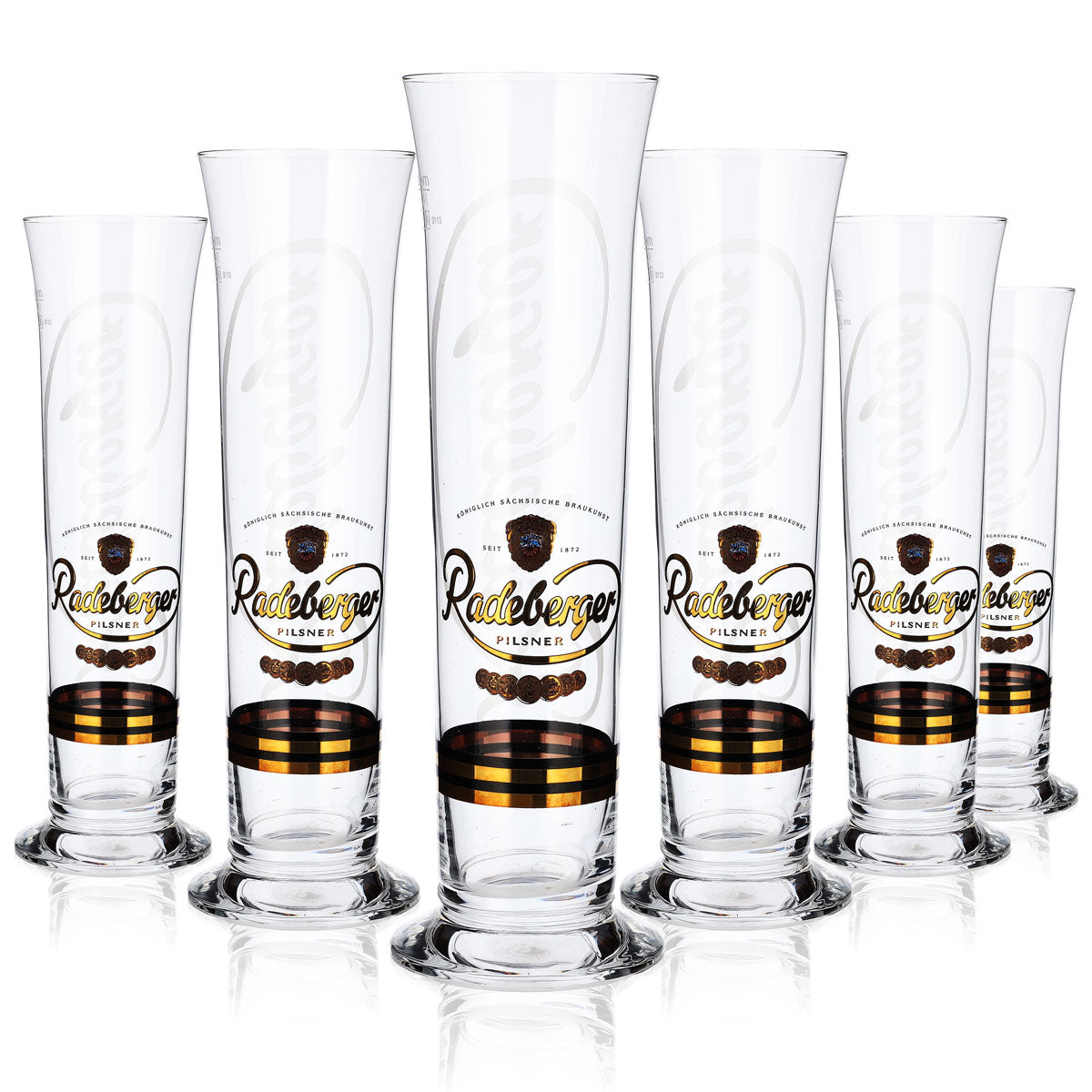 6x Radeberger beer glasses, 0.4 l, tankard, trendy glass, Sahm – View 8