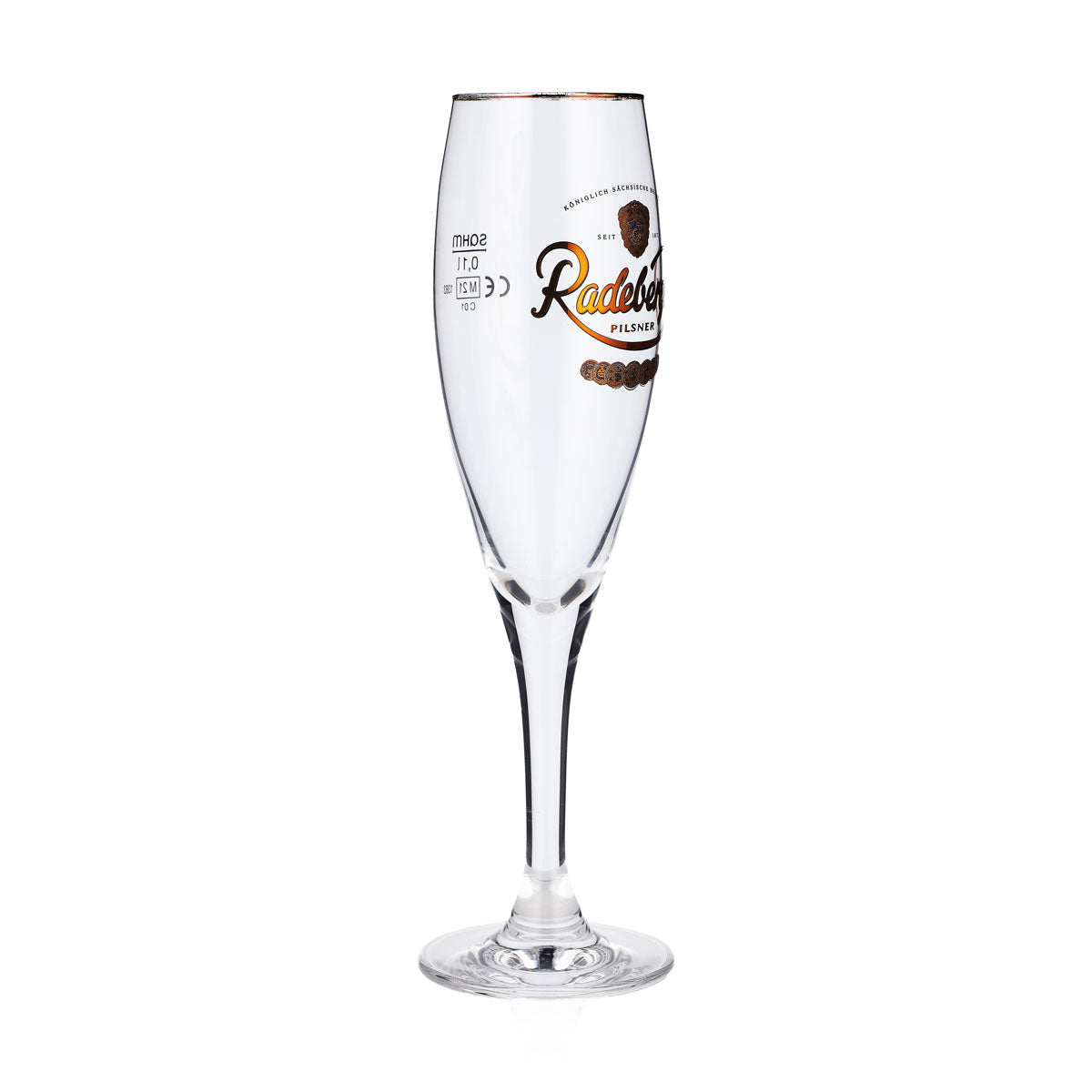 6x Radeberger beer glass Welcome glass Tasting glass 0.1l Goblet Gold rim Sahm – View 3
