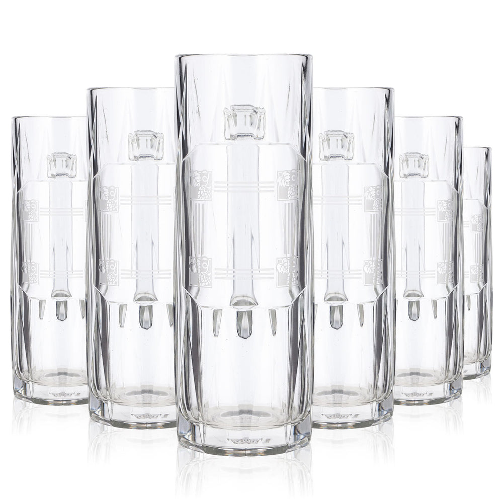 6 Rastal Beer Glasses, 0.3 L, White Logo