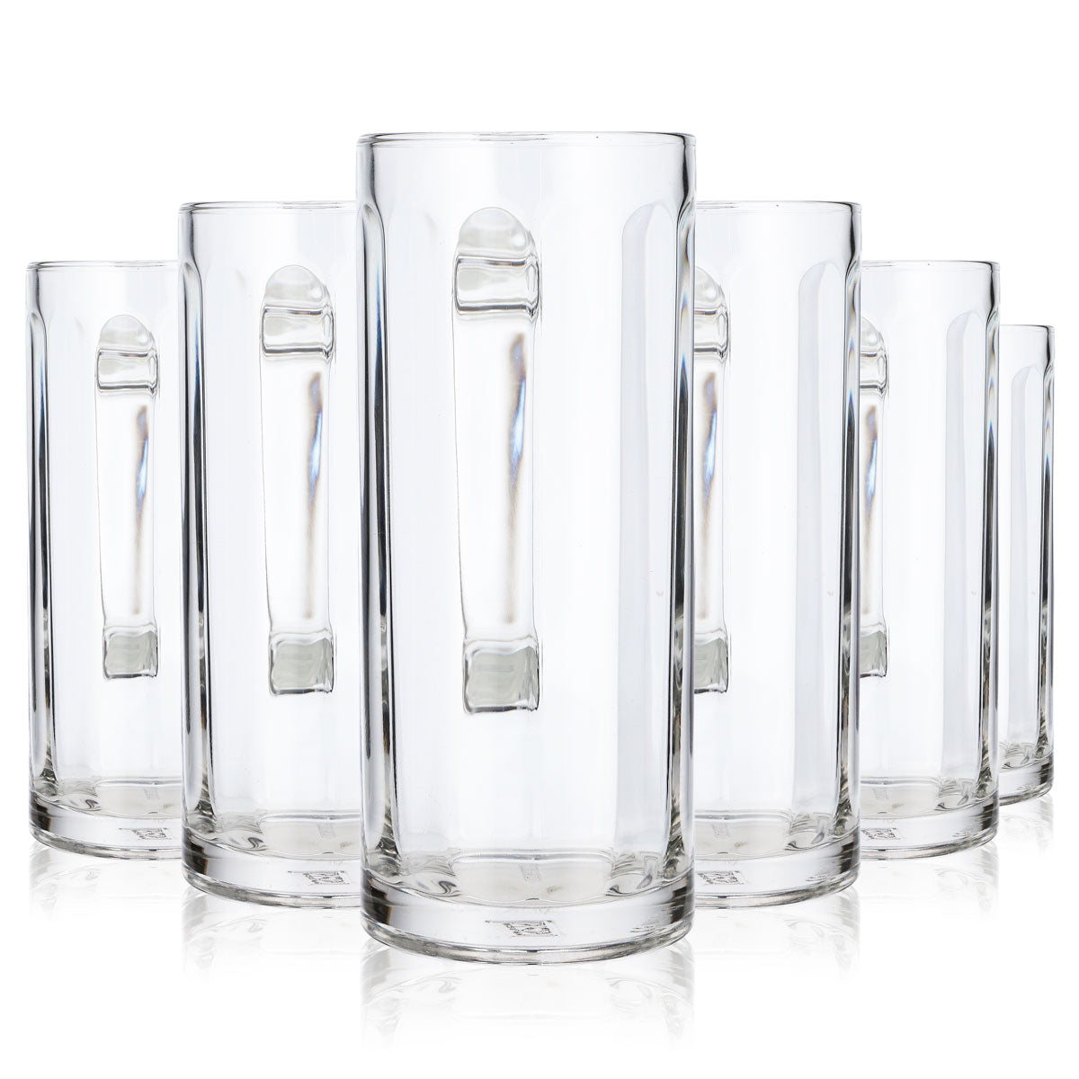 6 Rastal Beer Glasses, 0.4 L, Jug with Relief Design (Set of 6)