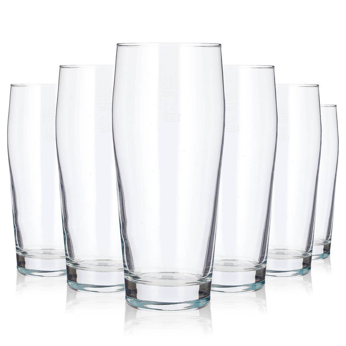 6 Rastal Beer Glasses, 0.5 L (Set of 6)
