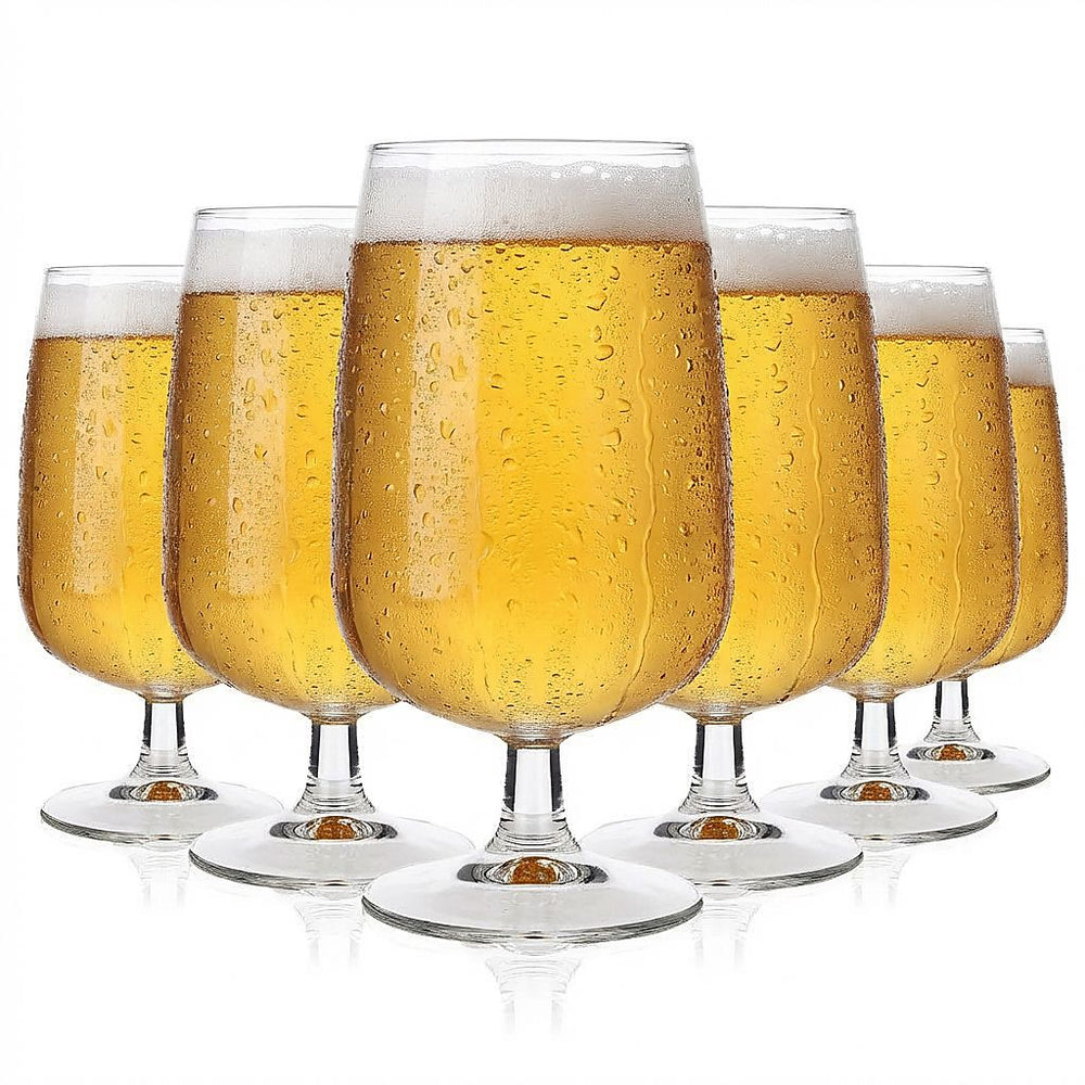6x Rastal beer glass 0.5 l trophy beer tulip - universal glass without logo in catering quality