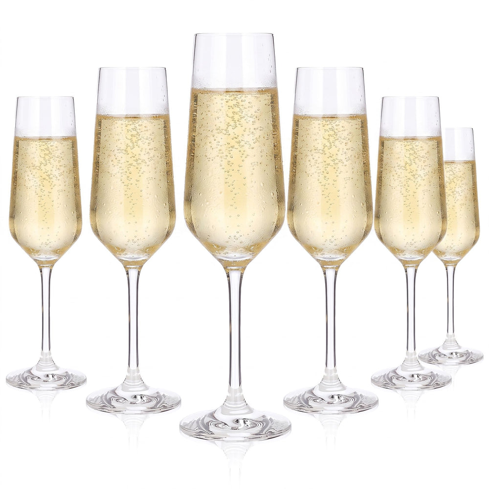 6 Rastal 0.21-liter "Harmony 20" Champagne Glasses